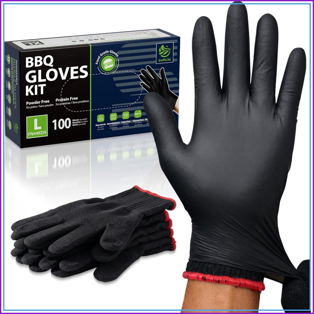 Heat Resistant Glove - BBQ Gloves, 6 Heat Resistant Cotton