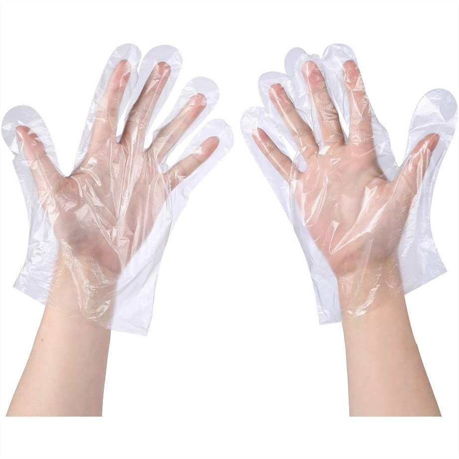 100 Pcs Plastic Disposable Glo - Rubber Glove Cleaning บทวิจารณ์และราคา