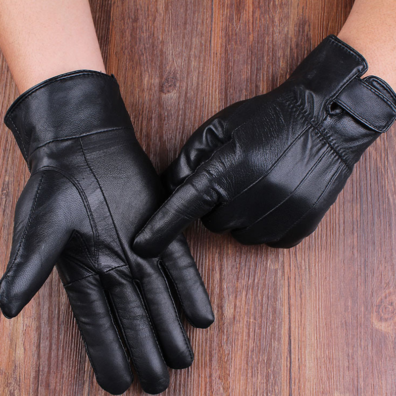 1pair Men's PU Leather Winter  - Leather Driving Glove บทวิจารณ์และราคา