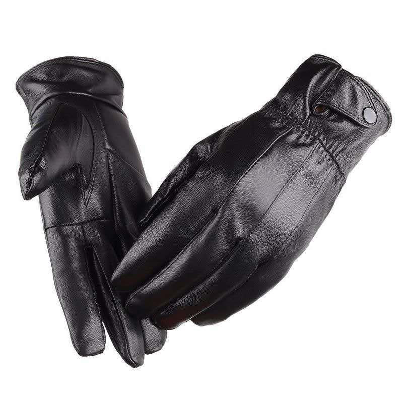 1pair Men's PU Leather Winter  - Leather Driving Glove บทวิจารณ์และราคา