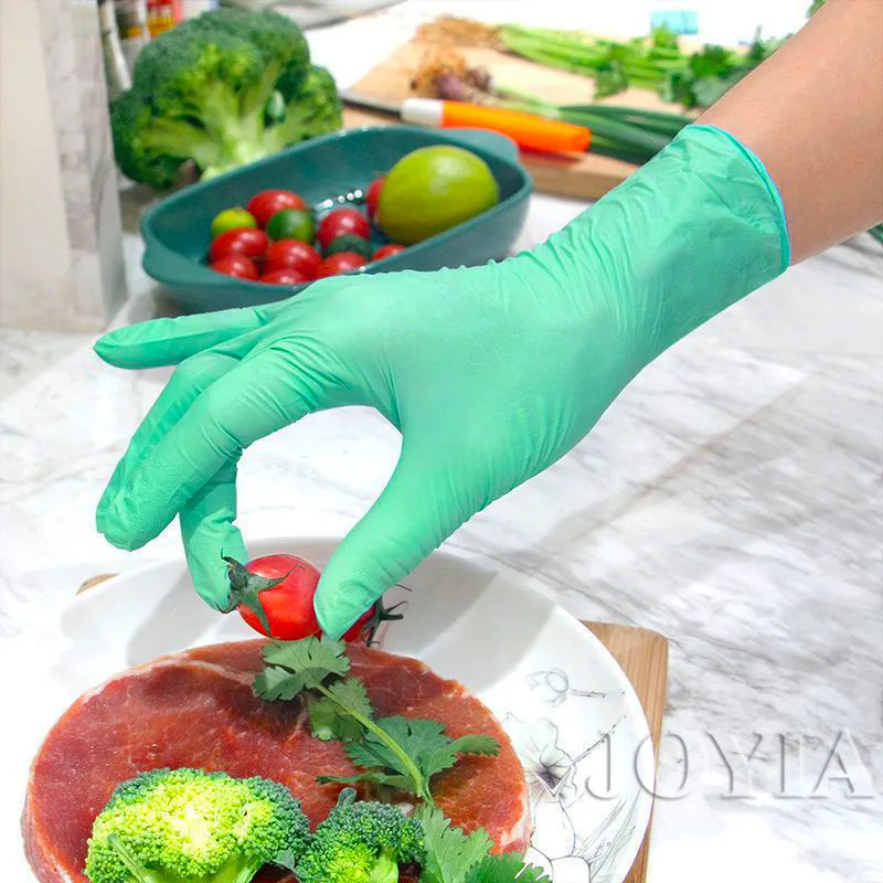 Green Disposable Gloves Pink E - Exam Glove Nitrile บทวิจารณ์และราคา