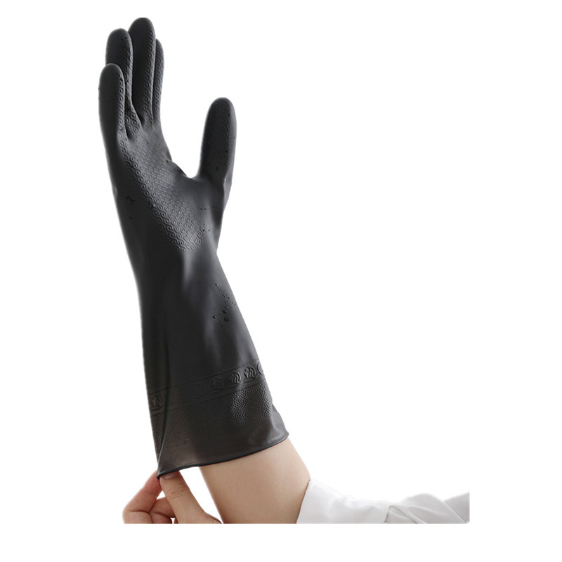 1 Pair Black Gloves Home Washi - Dish Glove Rubber บทวิจารณ์และราคา