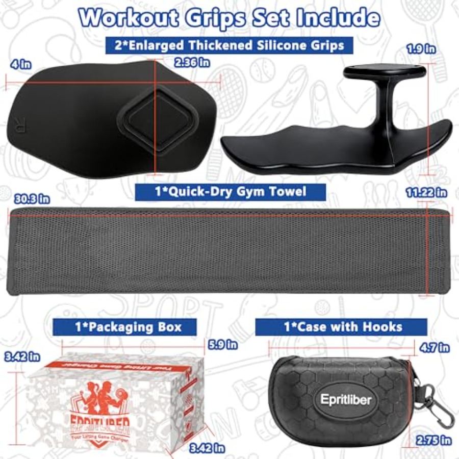 Large Silicone Workout Grips K - Workout Glove Gym บทวิจารณ์และราคา