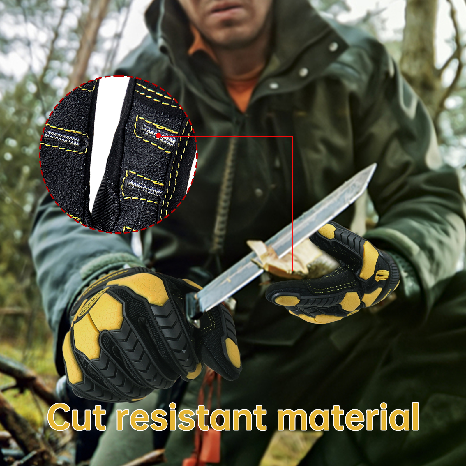Heavy Duty Work Gloves, Cut 6  - Work Glove Impact บทวิจารณ์และราคา