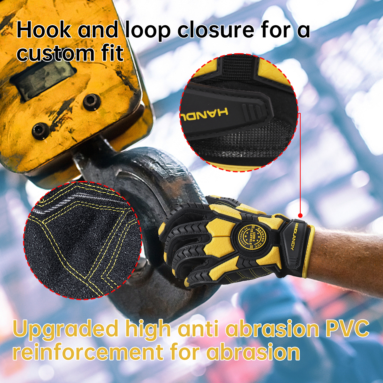 Heavy Duty Work Gloves, Cut 6  - Work Glove Impact บทวิจารณ์และราคา