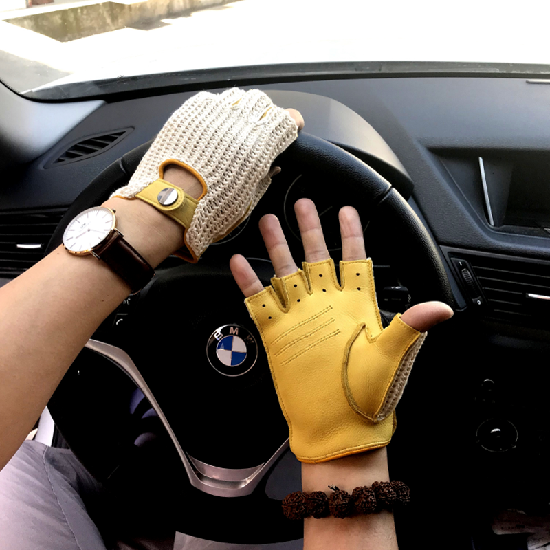 2025 New Men genuine leather g - Leather Driving Glove บทวิจารณ์และราคา
