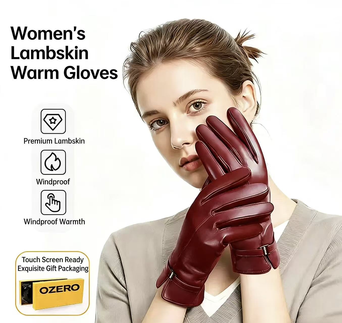 Women's Fashionable Winter She - Wool Glove Lined บทวิจารณ์และราคา