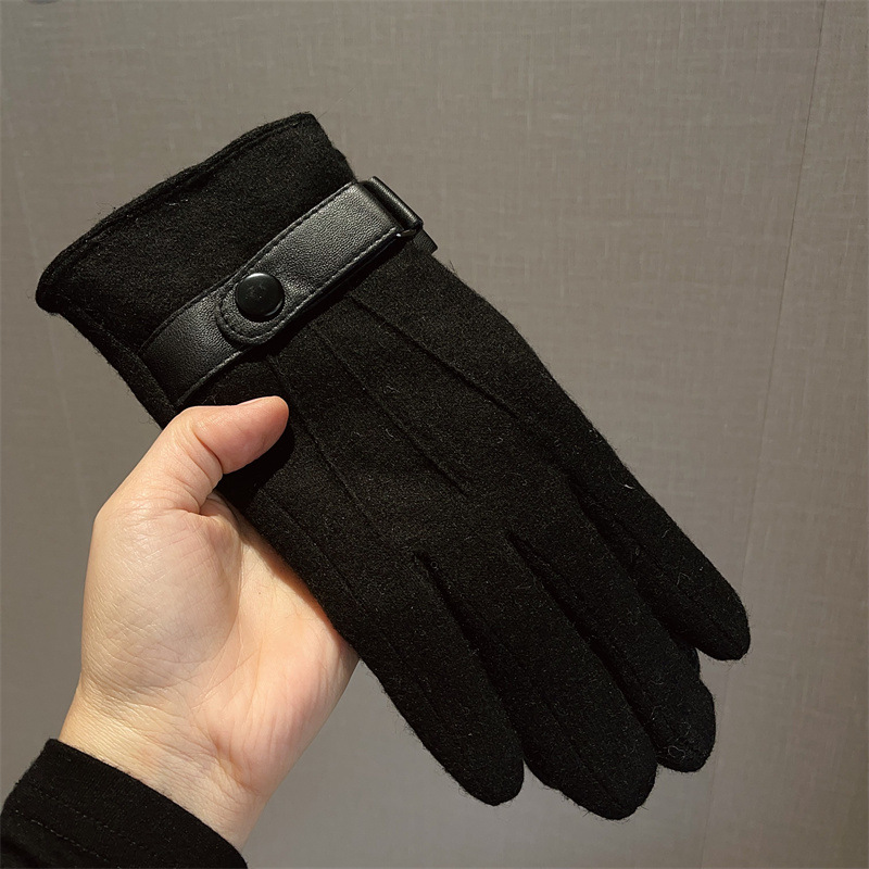 Gloves Men Wool Fleece Lined T - Wool Glove Lined บทวิจารณ์และราคา