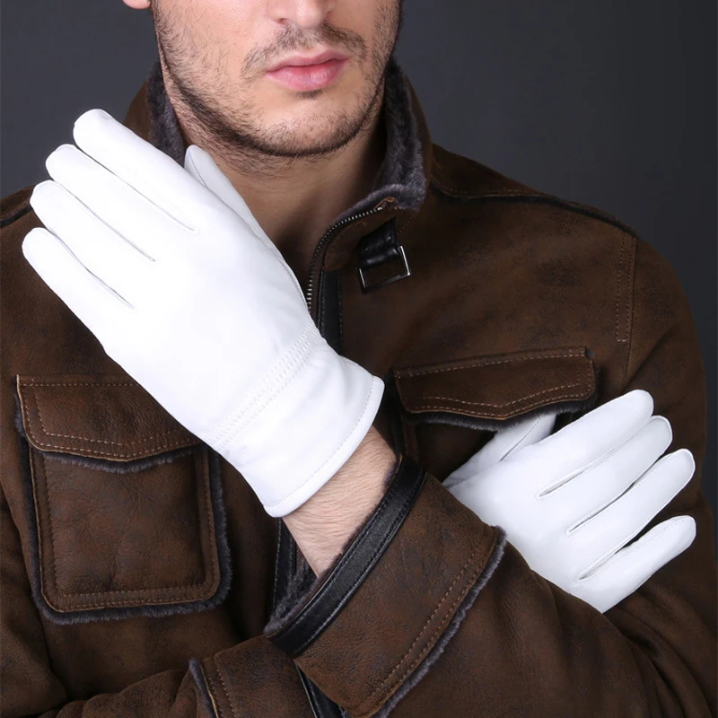 2025 Winter Genuine Leather Wh - Leather Driving Glove บทวิจารณ์และราคา