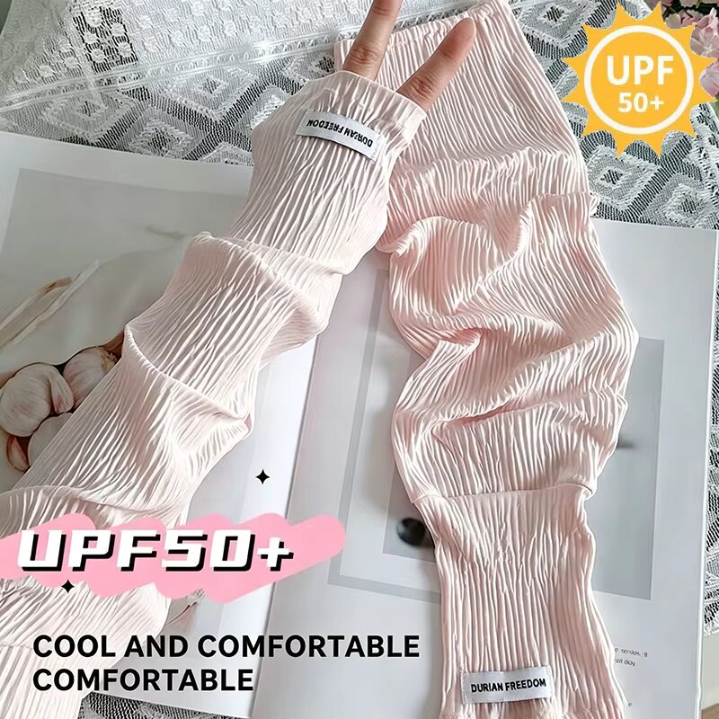 Summer Loose Ice Silk Uv Prote - Fingerless Glove Knit บทวิจารณ์และราคา
