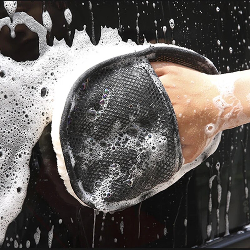 Car Wash Wool Gloves Thickened - Wool Glove Lined บทวิจารณ์และราคา