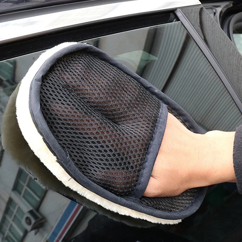 Car Wash Wool Gloves Thickened - Wool Glove Lined บทวิจารณ์และราคา