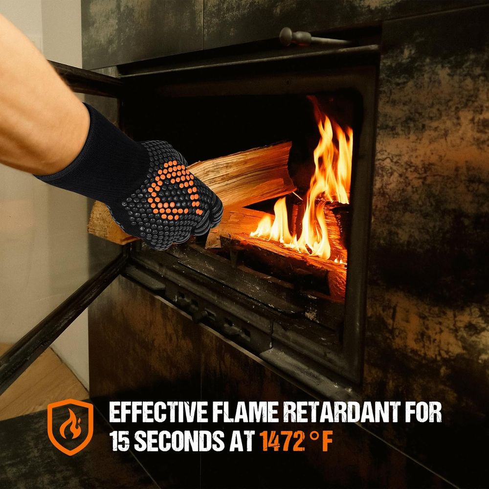 Heat Resistant Grill Gloves fo - Heat Resistant Glove บทวิจารณ์และราคา