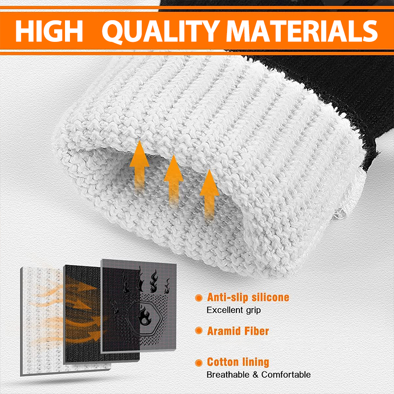 1 Pair Oven Gloves, Oven Mitts - Heat Resistant Glove บทวิจารณ์และราคา