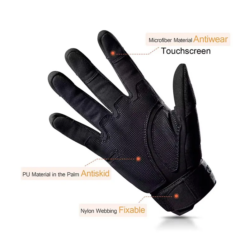 Men's Full Finger Tactical Glo - Motorcycle Glove Knuckle บทวิจารณ์และราคา
