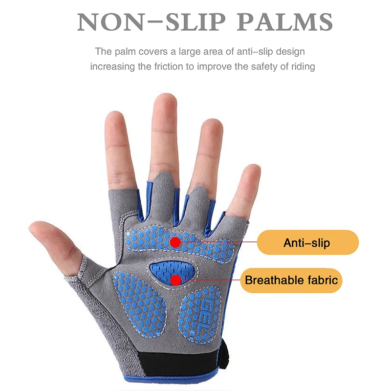 Kids Half Finger Sports Cyclin - Cycling Glove Padded บทวิจารณ์และราคา