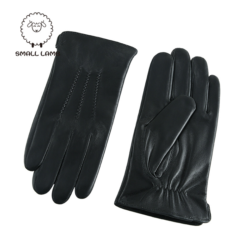 Winter Genuine Sheepskin Leath - Wool Glove Lined บทวิจารณ์และราคา