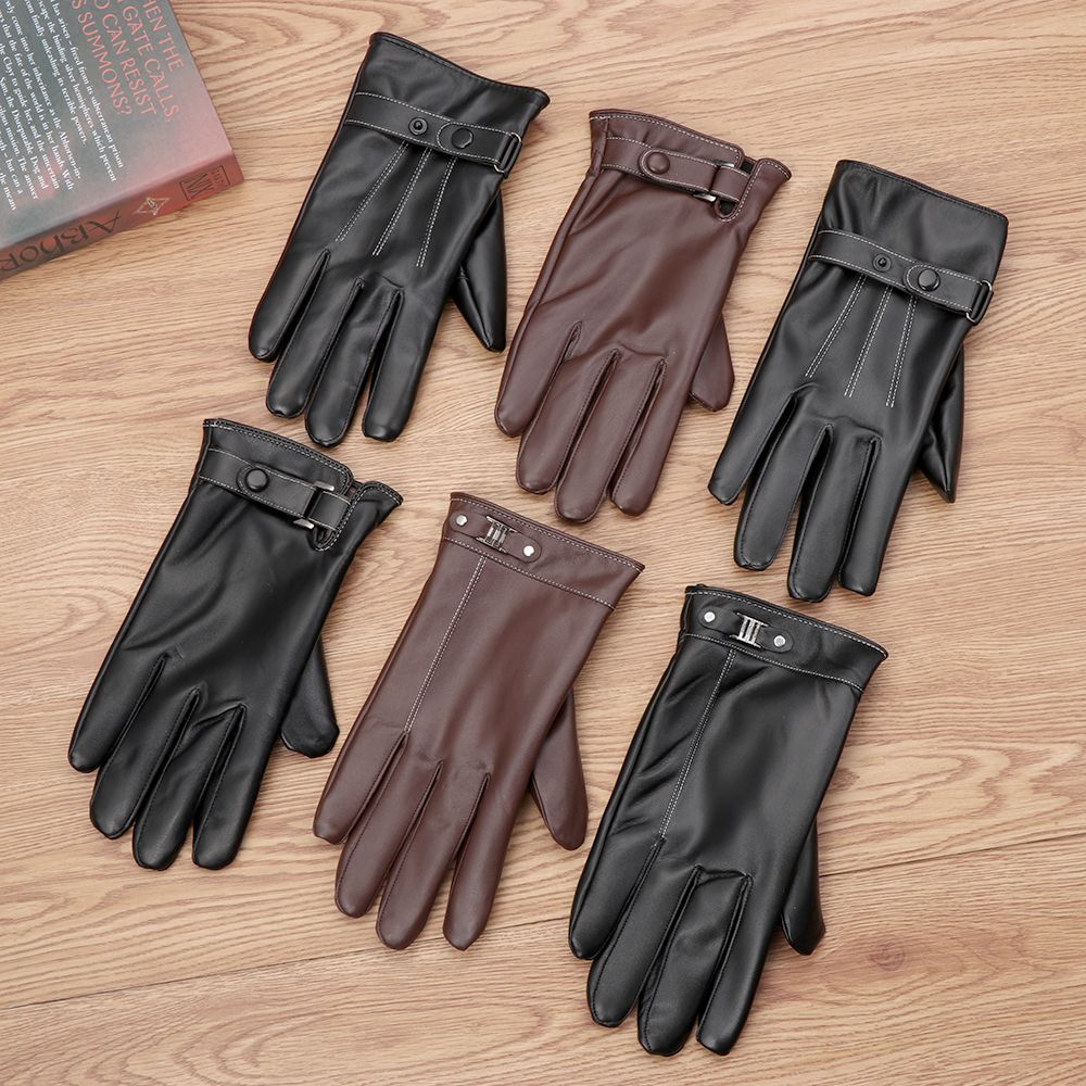 Men's Fleece Thermal Leather G - Leather Driving Glove บทวิจารณ์และราคา