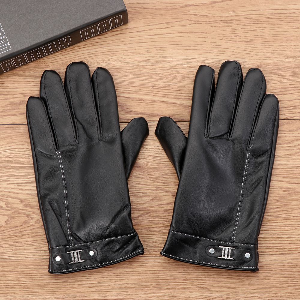 Men's Fleece Thermal Leather G - Leather Driving Glove บทวิจารณ์และราคา