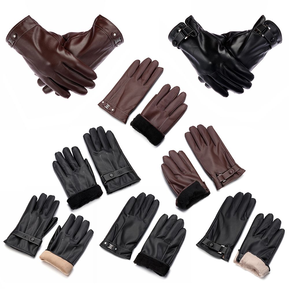 Men's Fleece Thermal Leather G - Leather Driving Glove บทวิจารณ์และราคา