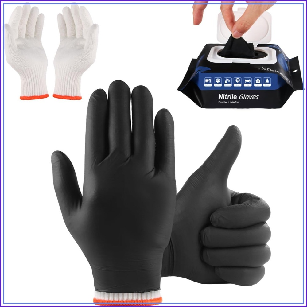 BBQ Gloves 50 Disposable Nitri - Heat Resistant Glove บทวิจารณ์และราคา