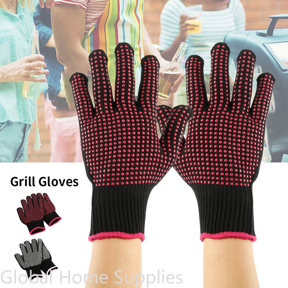 Barbecue Anti-scald Gloves Mic - Oven Mitt Silicone บทวิจารณ์และราคา