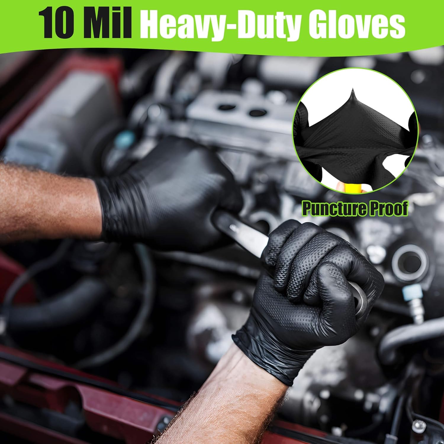 10 Mil Nitrile Gloves Large -  - Latex Disposable Glove บทวิจารณ์และราคา