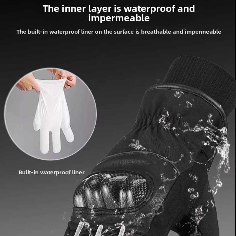Winter Warm Motorcycle Gloves  - Motorcycle Glove Knuckle บทวิจารณ์และราคา