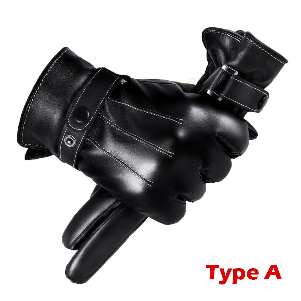 1Pair Winter Gloves Warm Drivi - Leather Driving Glove บทวิจารณ์และราคา