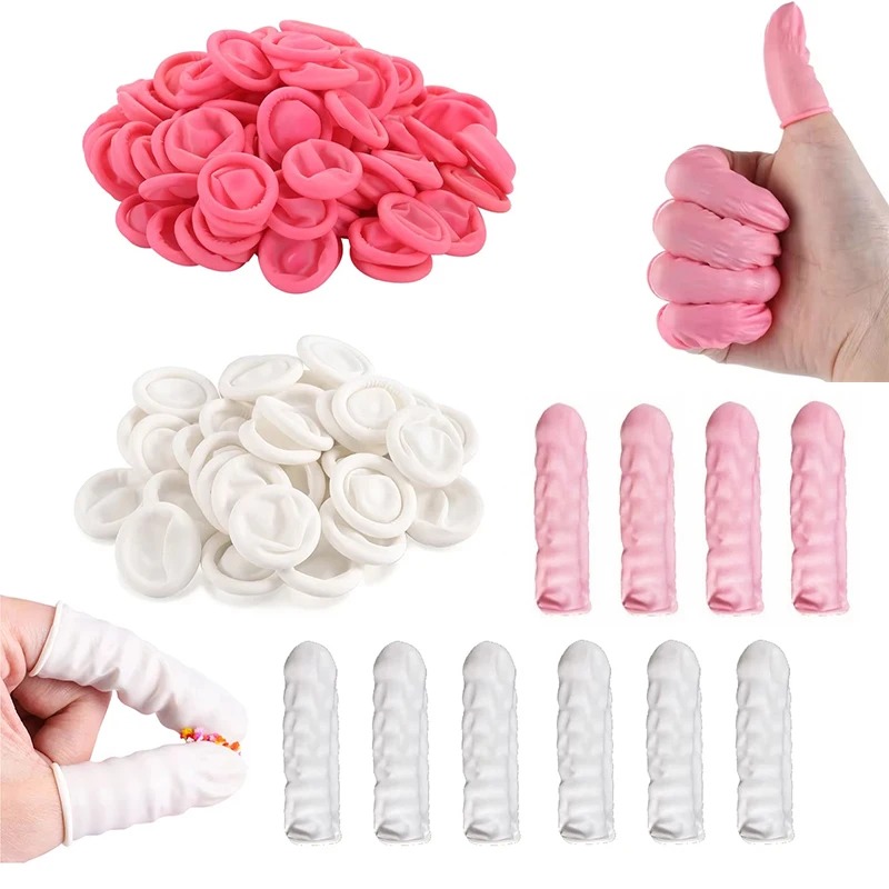 100/200PCS Disposable Finger C - Latex Disposable Glove บทวิจารณ์และราคา