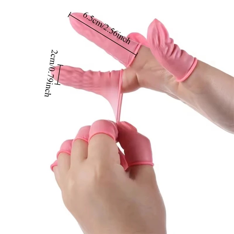 100/200PCS Disposable Finger C - Latex Disposable Glove บทวิจารณ์และราคา