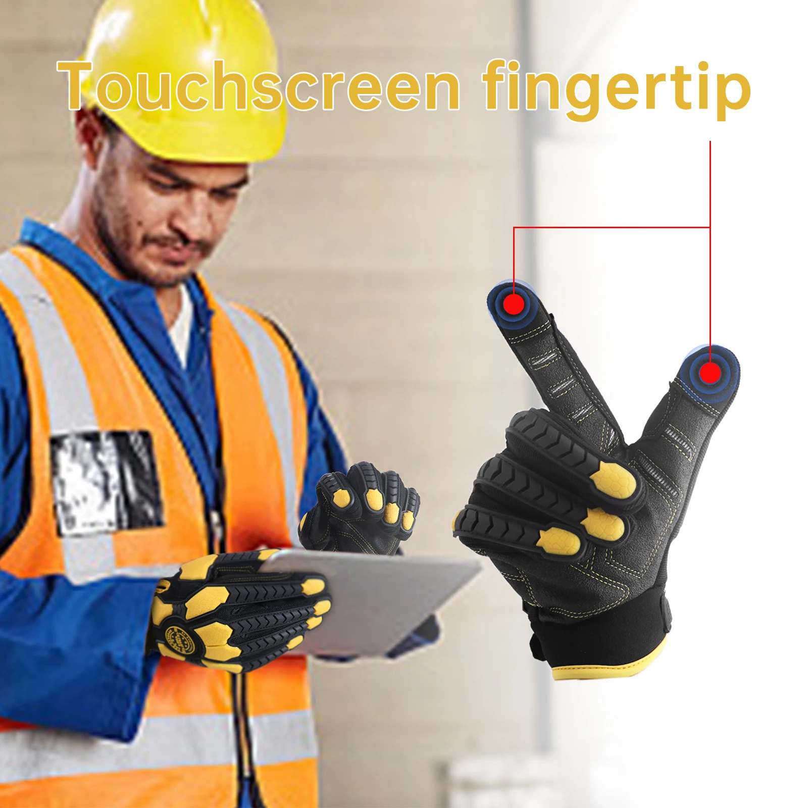Heavy Duty Work Gloves, Cut 6  - Work Glove Impact บทวิจารณ์และราคา