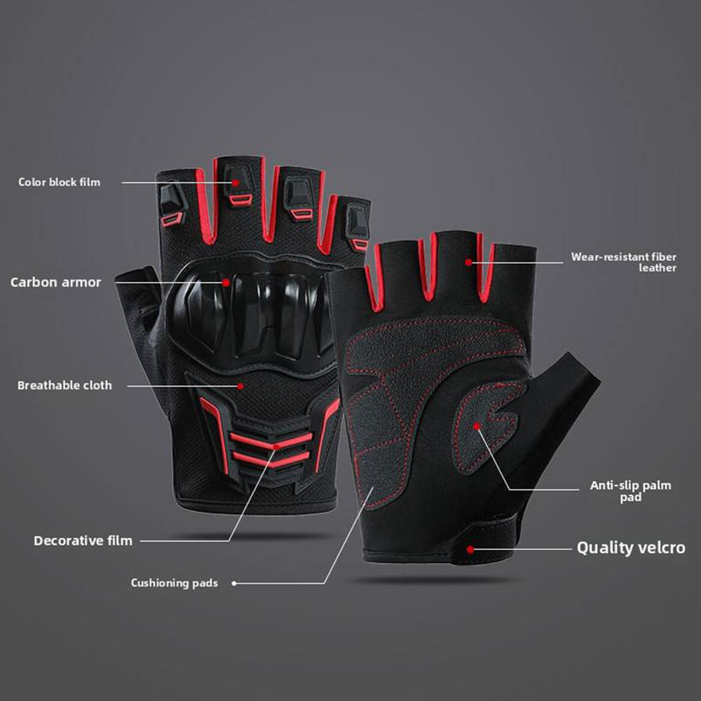Breathable Motorcycle Gloves S - Cycling Glove Padded บทวิจารณ์และราคา