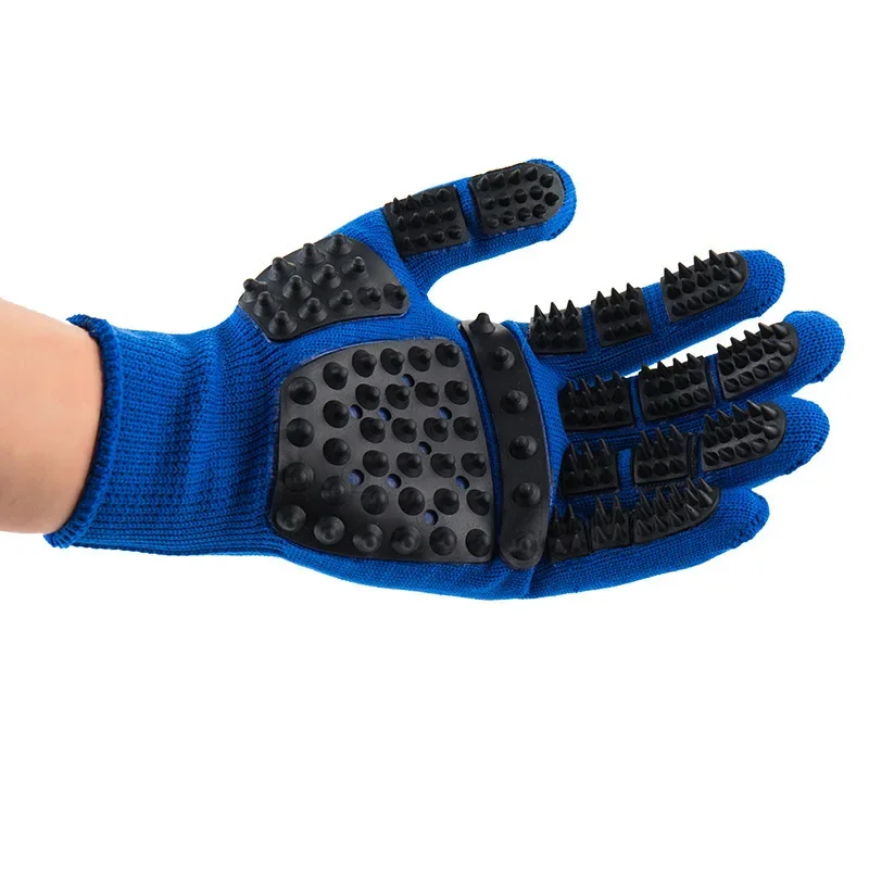 1PC Pet Hair Grooming Gloves C - Rubber Glove Cleaning บทวิจารณ์และราคา