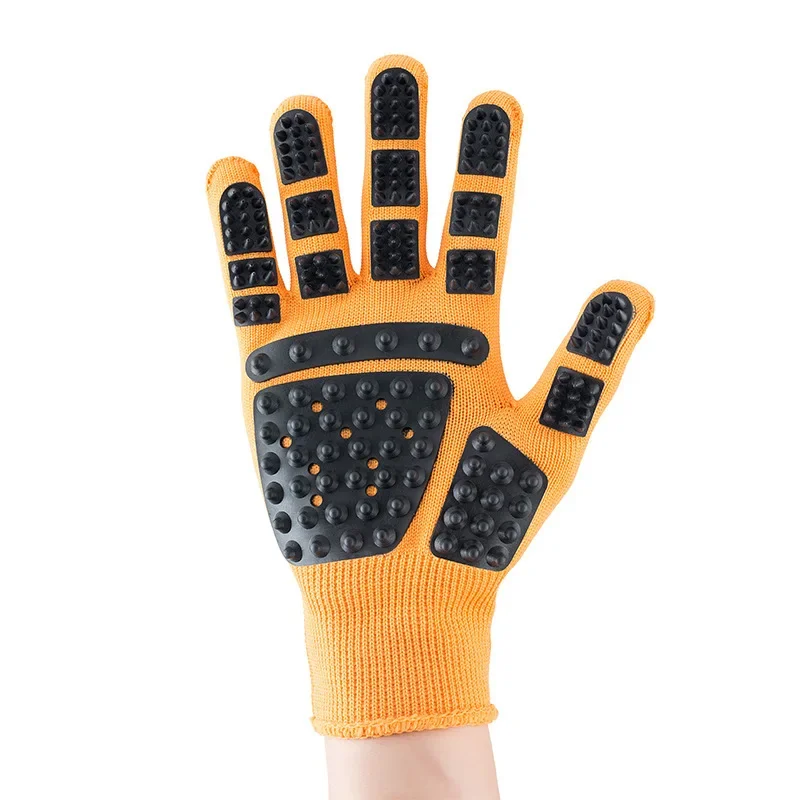 1PC Pet Hair Grooming Gloves C - Rubber Glove Cleaning บทวิจารณ์และราคา