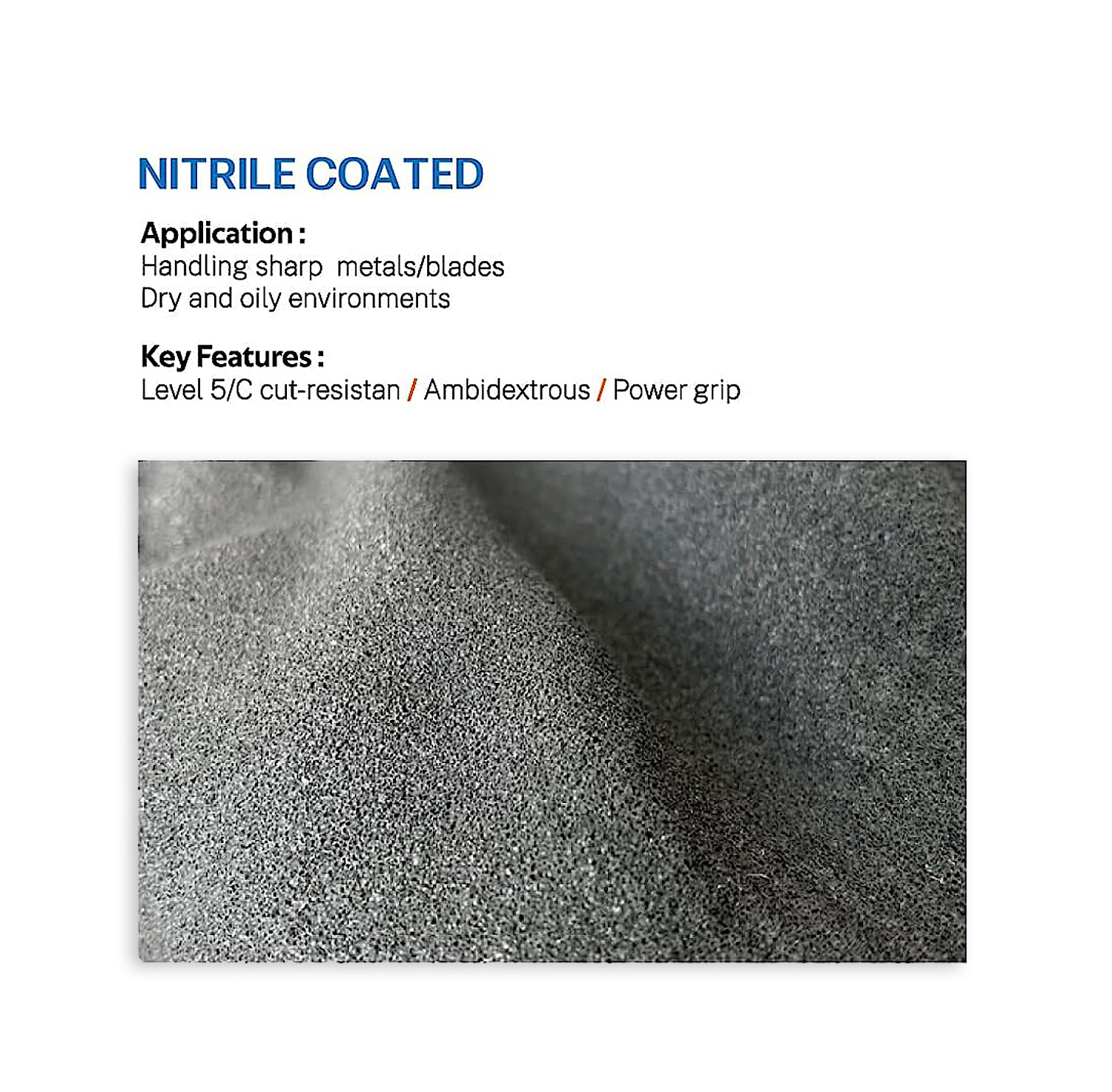 1/3Pair, Level 5Cut-Resistant  - Nitrile Mechanic Glove บทวิจารณ์และราคา