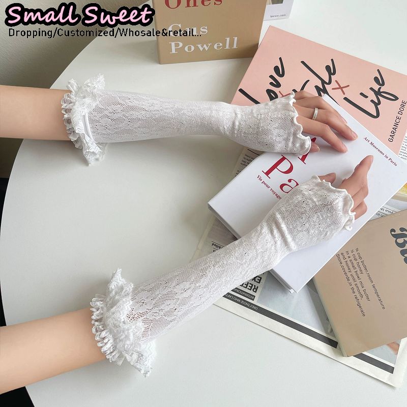 Women's Harajuku White Arm Sle - Fingerless Glove Knit บทวิจารณ์และราคา
