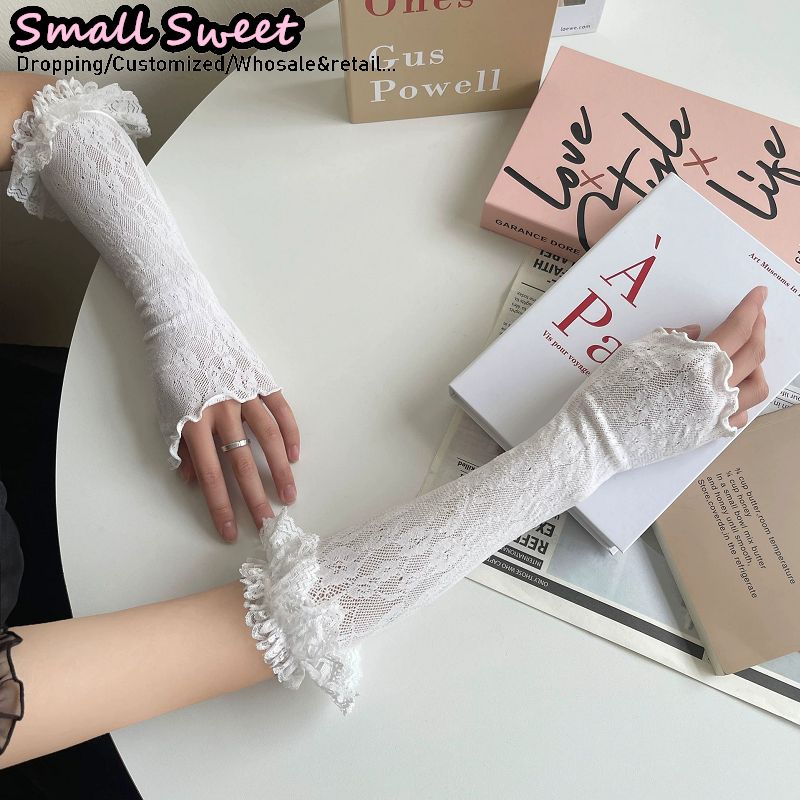 Women's Harajuku White Arm Sle - Fingerless Glove Knit บทวิจารณ์และราคา