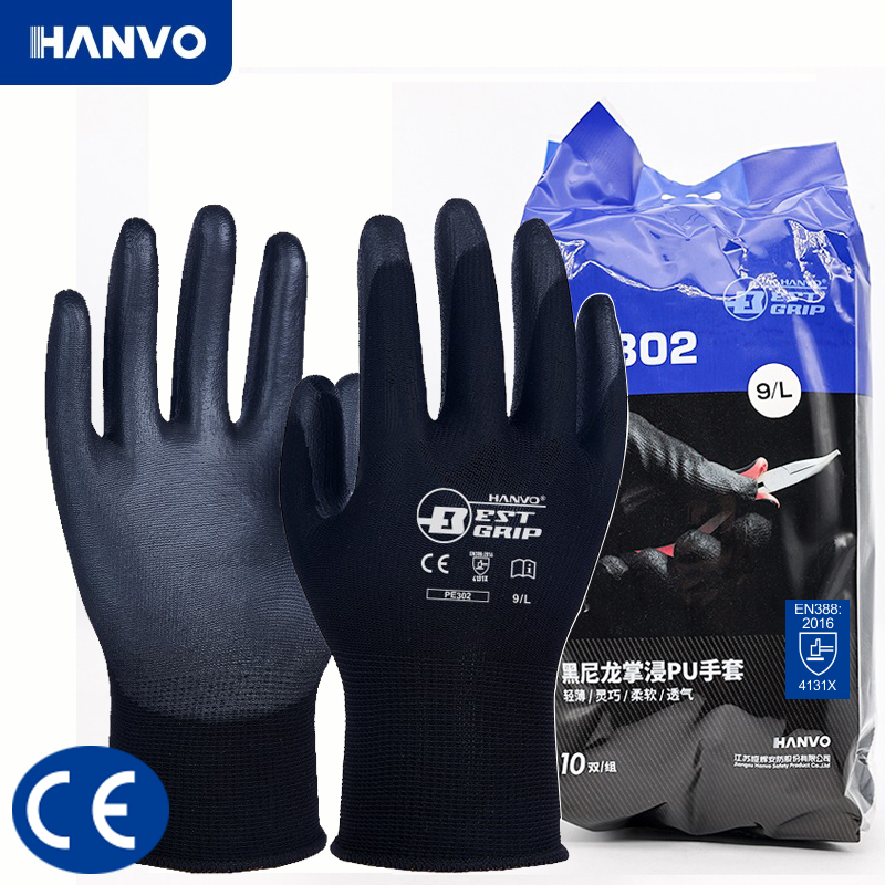 10 Pairs PU Nitrile Safety Coa - Nitrile Mechanic Glove บทวิจารณ์และราคา