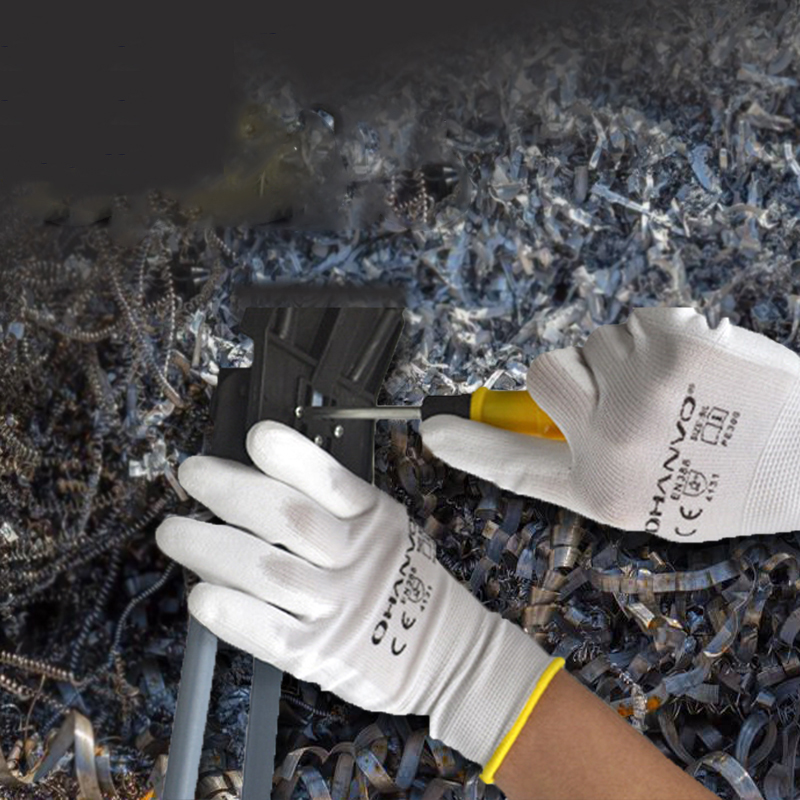 10 Pairs PU Nitrile Safety Coa - Nitrile Mechanic Glove บทวิจารณ์และราคา