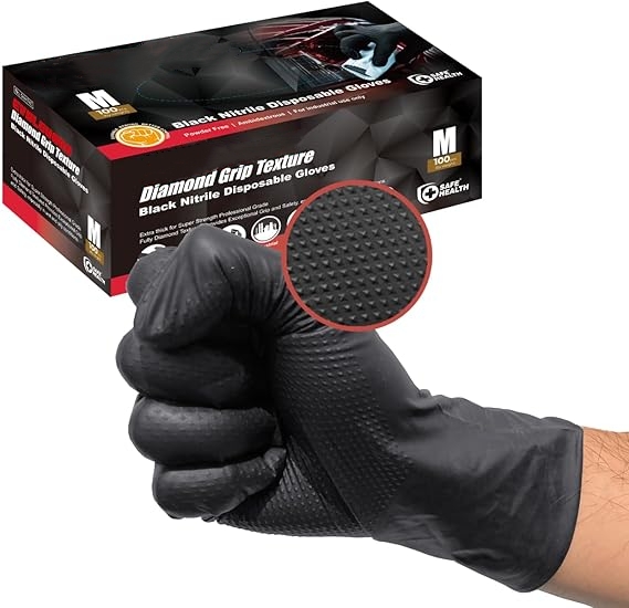 Black Nitrile Gloves Disposabl - Nitrile Mechanic Glove บทวิจารณ์และราคา