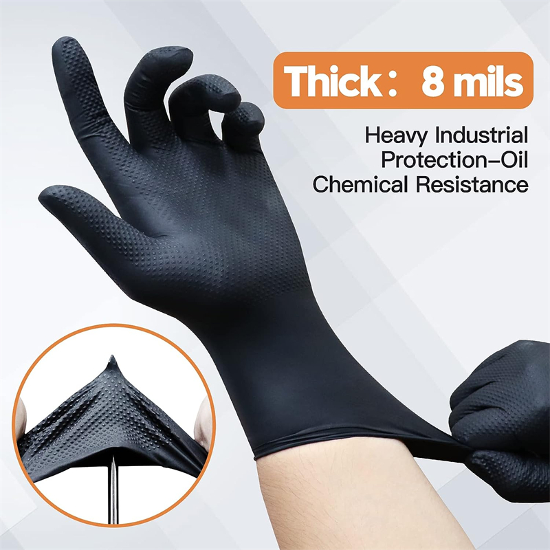 Black Nitrile Gloves Disposabl - Nitrile Mechanic Glove บทวิจารณ์และราคา