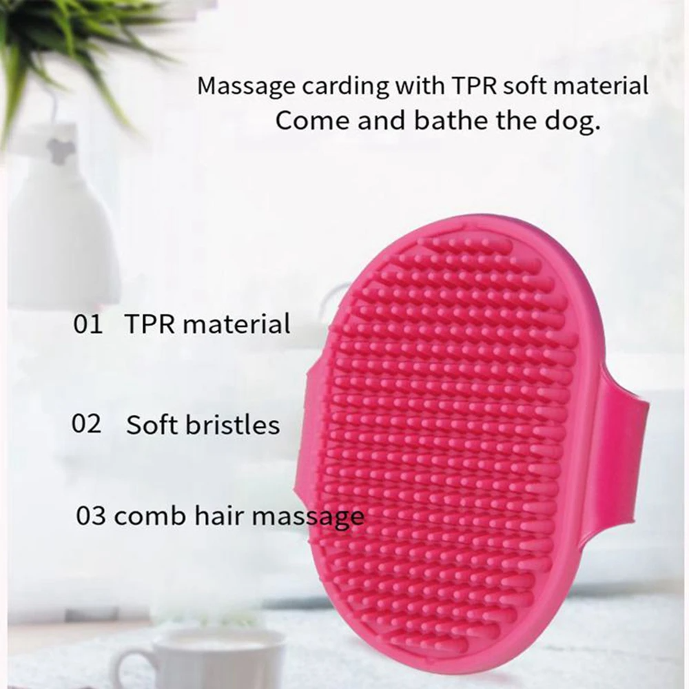 Pet Cleaning Brush Dog Cats Ba - Rubber Glove Cleaning บทวิจารณ์และราคา
