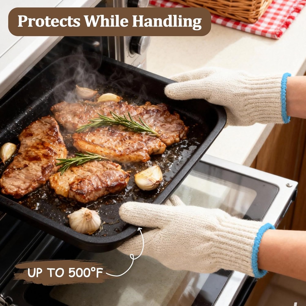 Heat Resistant Gloves - 932°F  - Heat Resistant Glove บทวิจารณ์และราคา