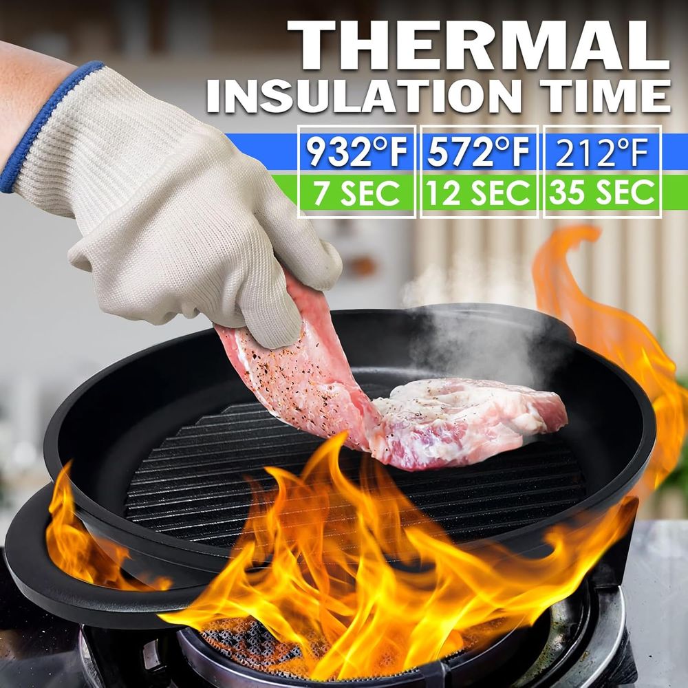 Heat-Resistant Gloves, 9.5 Len - Heat Resistant Glove บทวิจารณ์และราคา