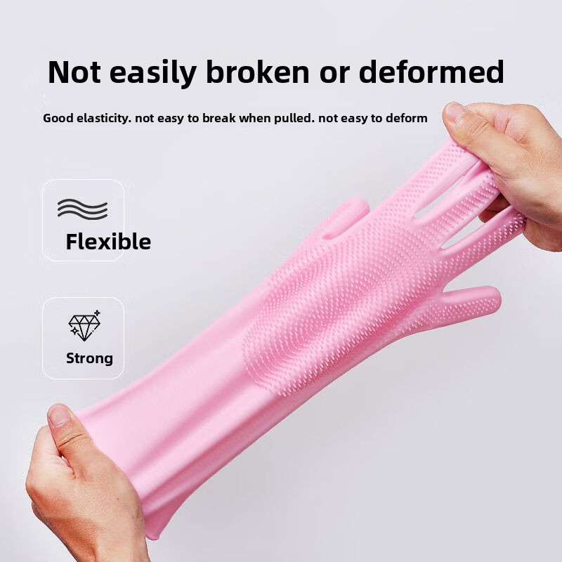 Silicone dishwashing gloves, m - Dish Glove Rubber บทวิจารณ์และราคา
