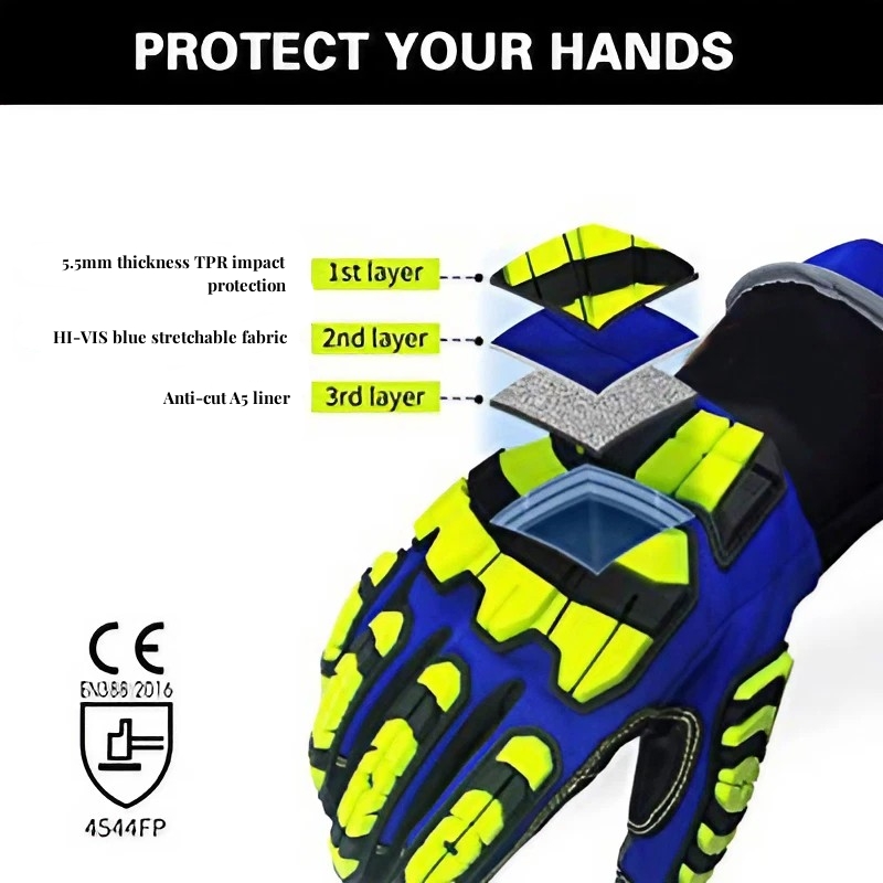 XYEHS ANSI CUT A5 Rescue Extri - Work Glove Impact บทวิจารณ์และราคา