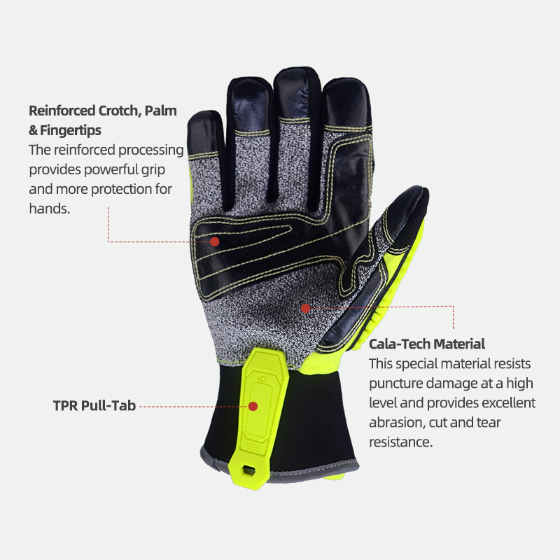 XYEHS ANSI CUT A5 Rescue Extri - Work Glove Impact บทวิจารณ์และราคา