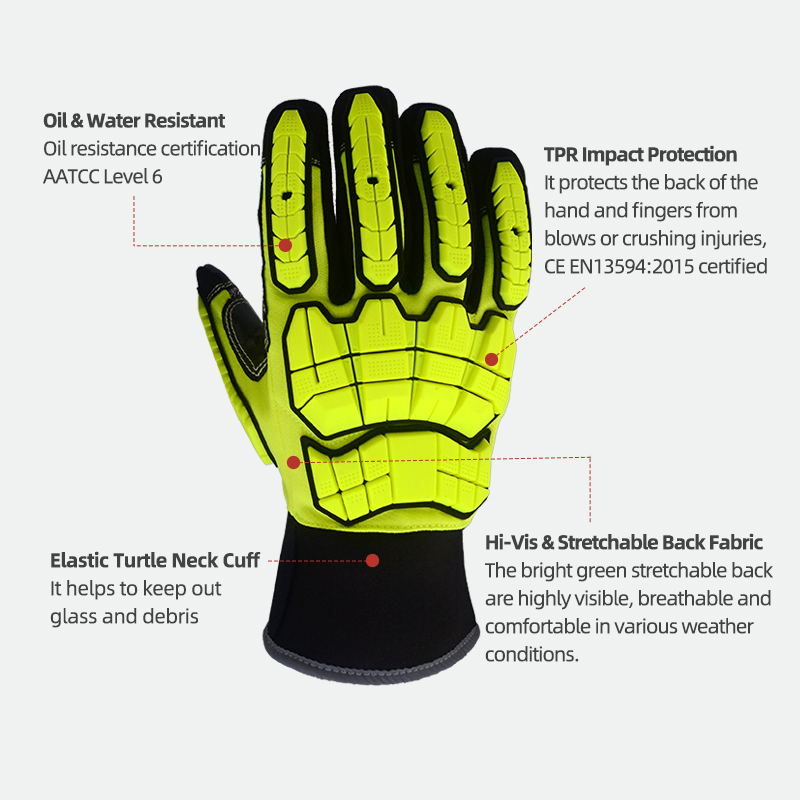 XYEHS ANSI CUT A5 Rescue Extri - Work Glove Impact บทวิจารณ์และราคา