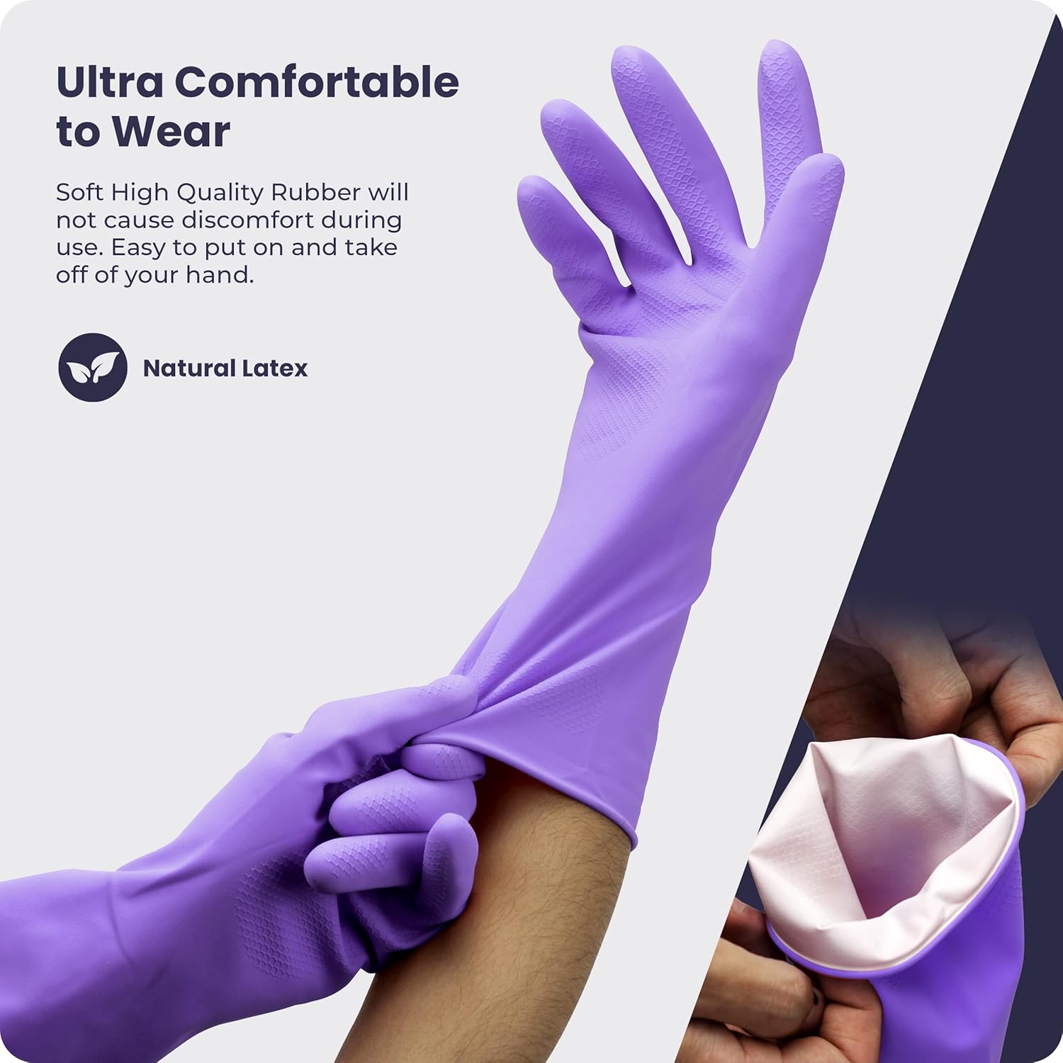 3/6/12/60 Pairs Dishwashing Gl - Rubber Glove Cleaning บทวิจารณ์และราคา